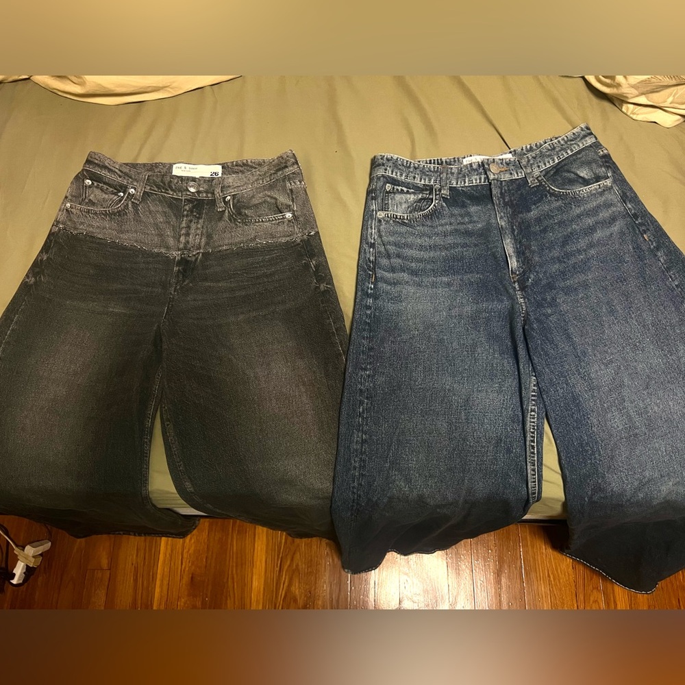 rag & bone 2 Pairs Women’s Miramar Jeans